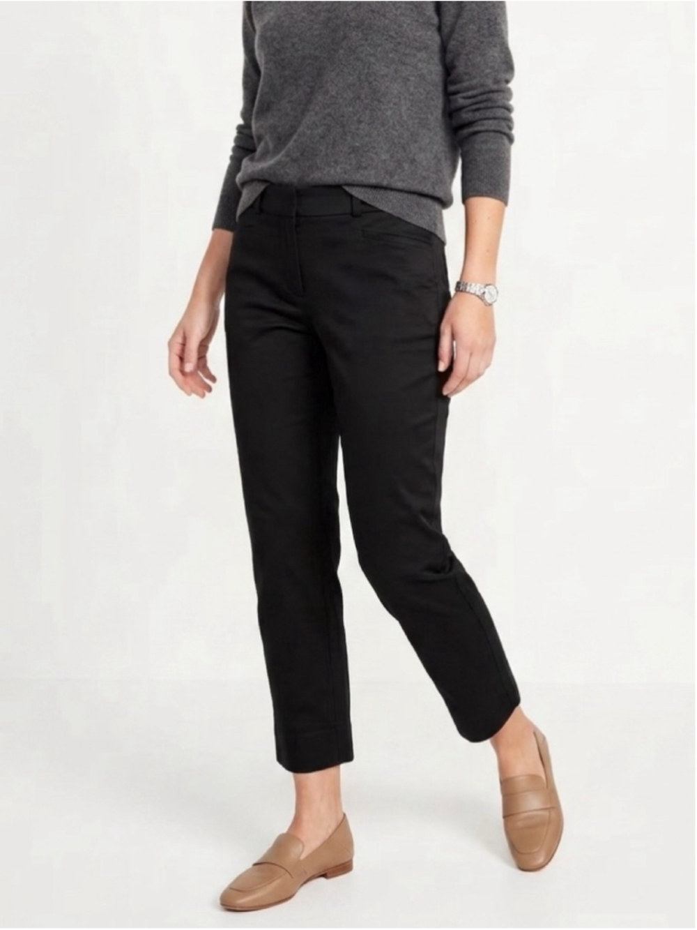 Women's Banana Republic Sloan Black Tailored Trousers Size 6 - 651